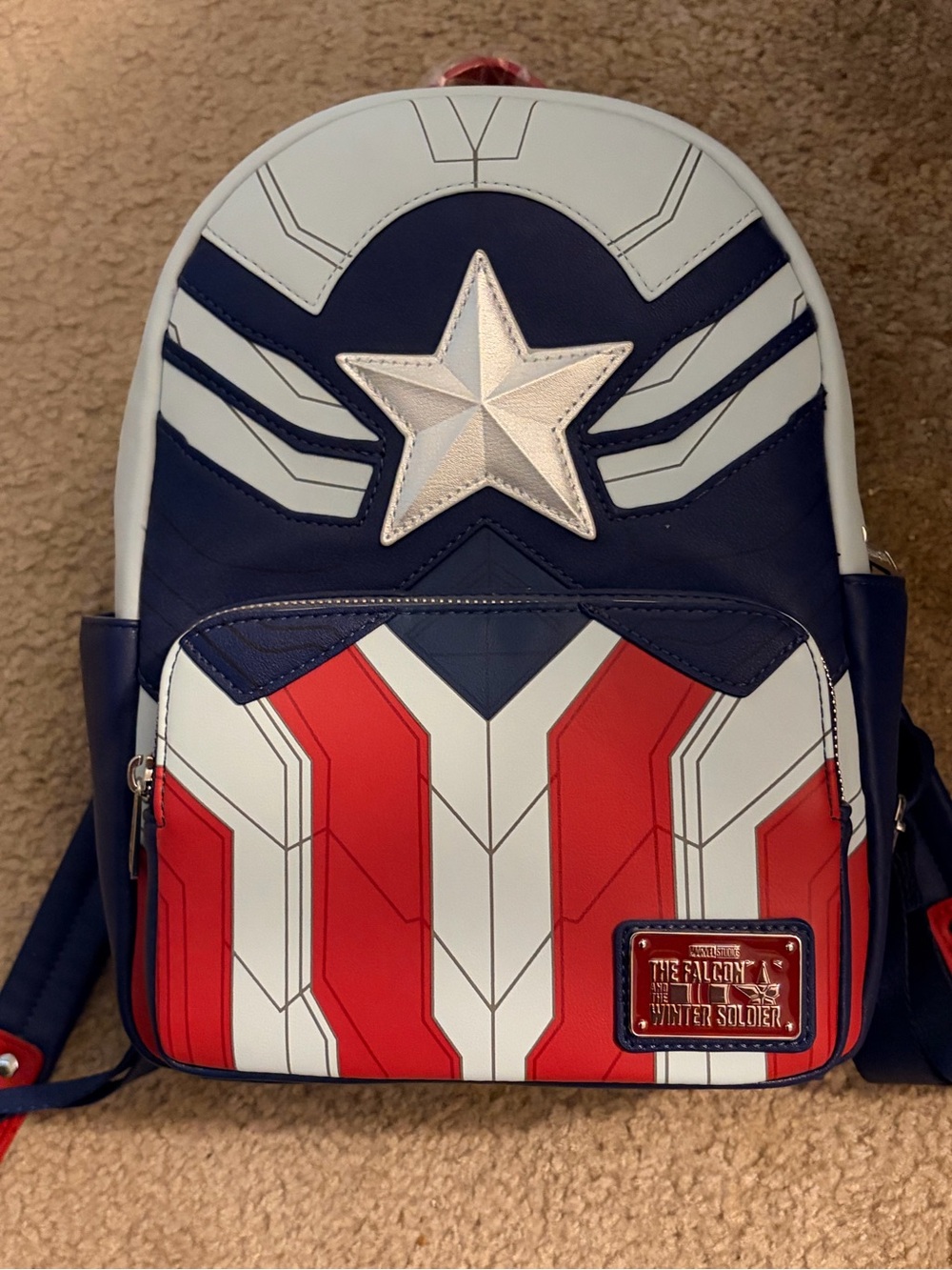 Loungefly Marvel Falcon Captain America Cosplay Mini Backpack Captain America